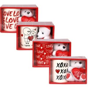 Mug occasions love w/plush asstd