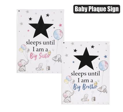 Plaque mdf sign 14x19.5cm countdown astd