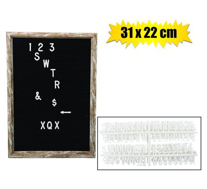 Plaque pl letter board 31x22cm