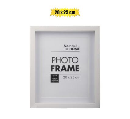 Picture-frame pl shadow box 20x25cm whte