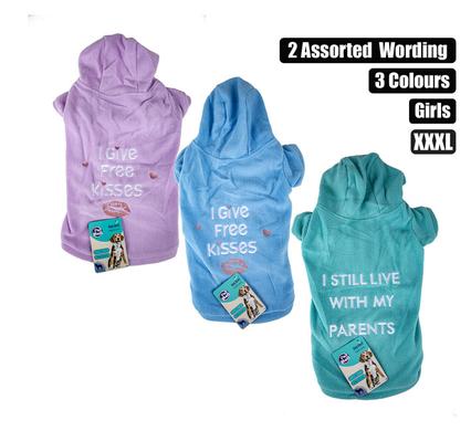 Pet dog shirt fleece - xxx large