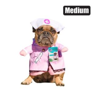 Pet dog novelty clothing nurse-medium
