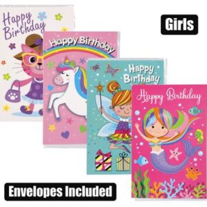 Card & envelope birthday - girl