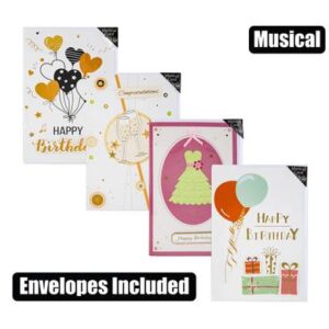 Card & envelope birthday - musical (2)