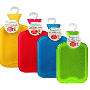 Hotwater bottle rubber ribbed asstd 2l