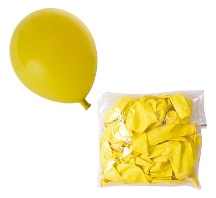 Balloons helium 1pc yellow f-01