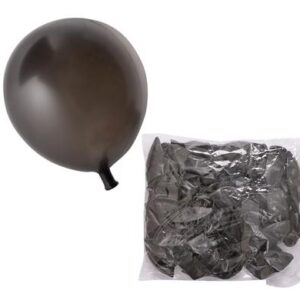 Balloons helium 1pc metallic black f-01