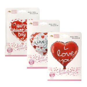 Balloon helium foil i love white f-01