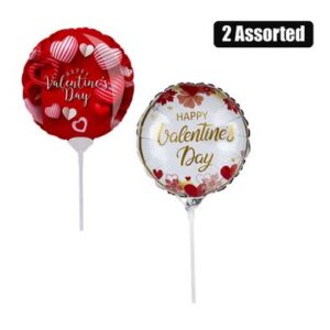 Balloon air fill w/stick v-day 25cm