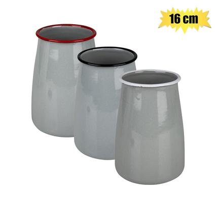 Utensil holder enamel 11cm high