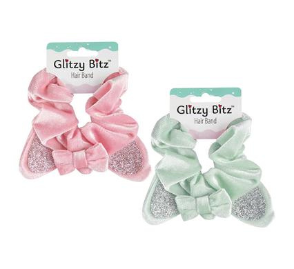 Hair band scrunchie double bow