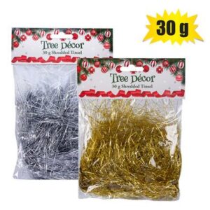 Xmas garland tinsel shredded 30g