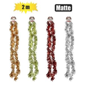 Xmas garland tinsel shiny 9cmx2m