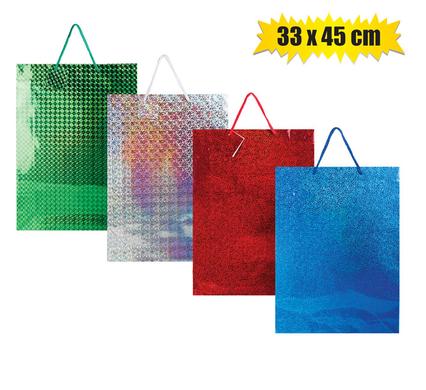 Gift-bag hologram jmb 33x45cm gloss