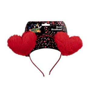 Dress up heart plush headband