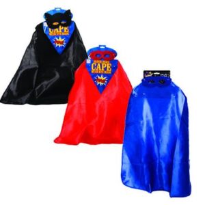 Dress up cape child hero & eye mask