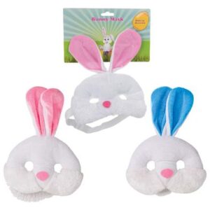 Easter bunny plush mask