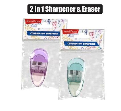 Pencil sharpner/eraser novelty 2-in-1