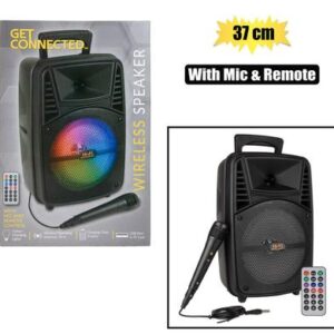 Wireless speaker 37cm + mic and remote
