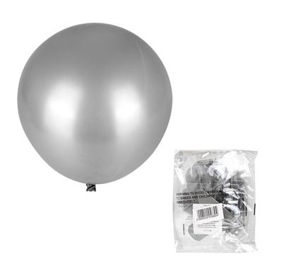 Balloons helium 1pc silver f-01