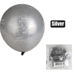 Balloons helium 1pc silver hb print f-01