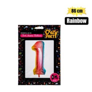 Balloons helium foil rainbow 1 86cm f-03