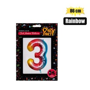 Balloons helium foil rainbow 3 86cm f-03
