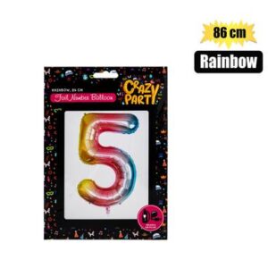 Balloons helium foil rainbow 5 86cm f-03