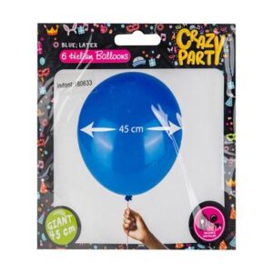 Balloons giant 6pc blue f-02