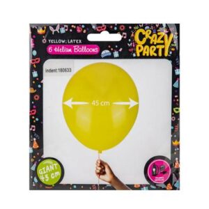 Balloons giant 6pc yellow f-02