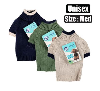 Pet dog shirt acrylic knit unisex med