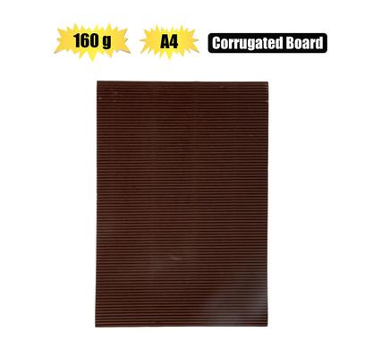 Art+craft a4 corrugated board 160gsm brn