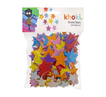 Art+craft foam asst accessory star