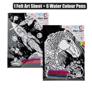 Art+craft felt art colouring asstd