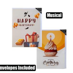 Card & envelope birthday - musical (4)