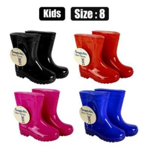 Rainboot kids plain colour size 8