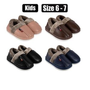 Slipper kids w/lining size 6-7