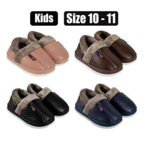 Slipper kids w/lining size 10-11