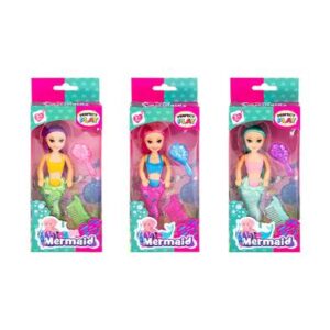 Doll mini mermaid asstd