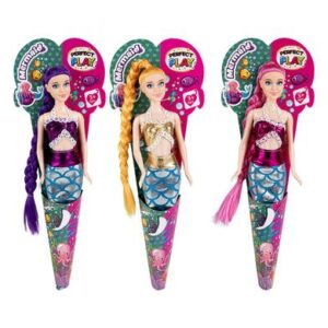 Doll fashion mermaid with removable tail