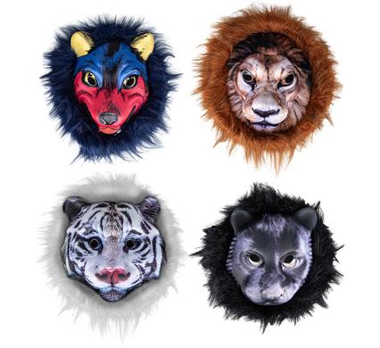 Dress up animal mask asstd