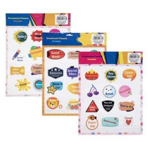 Sticker encouraging phrases