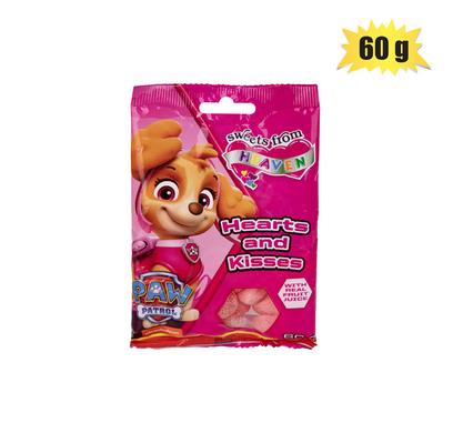 Sweet gummy kd hearts and kisses 60g